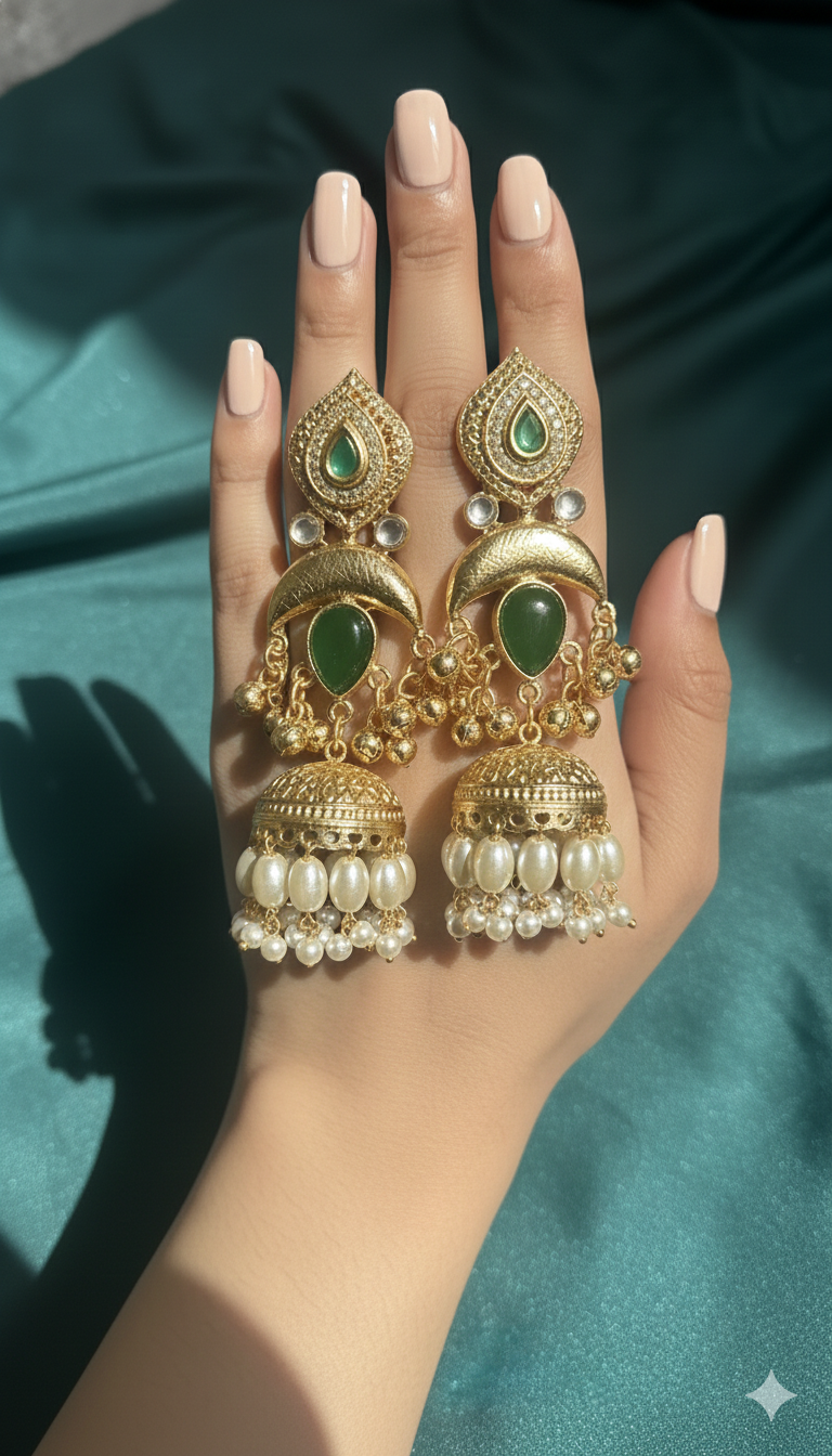 Mehreen Teardrop Jhumka