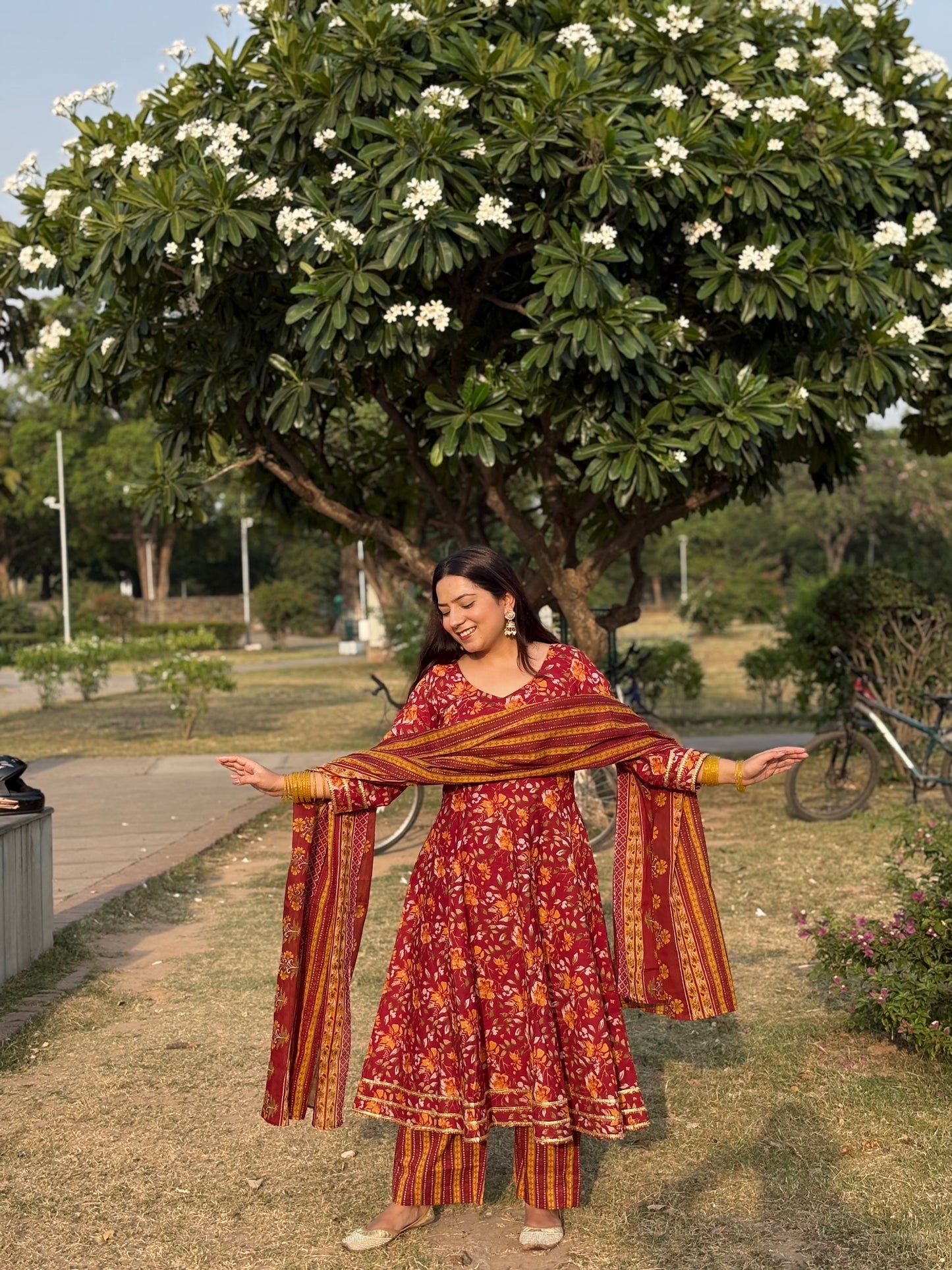 Gulnaar Anarkali Suit Set
