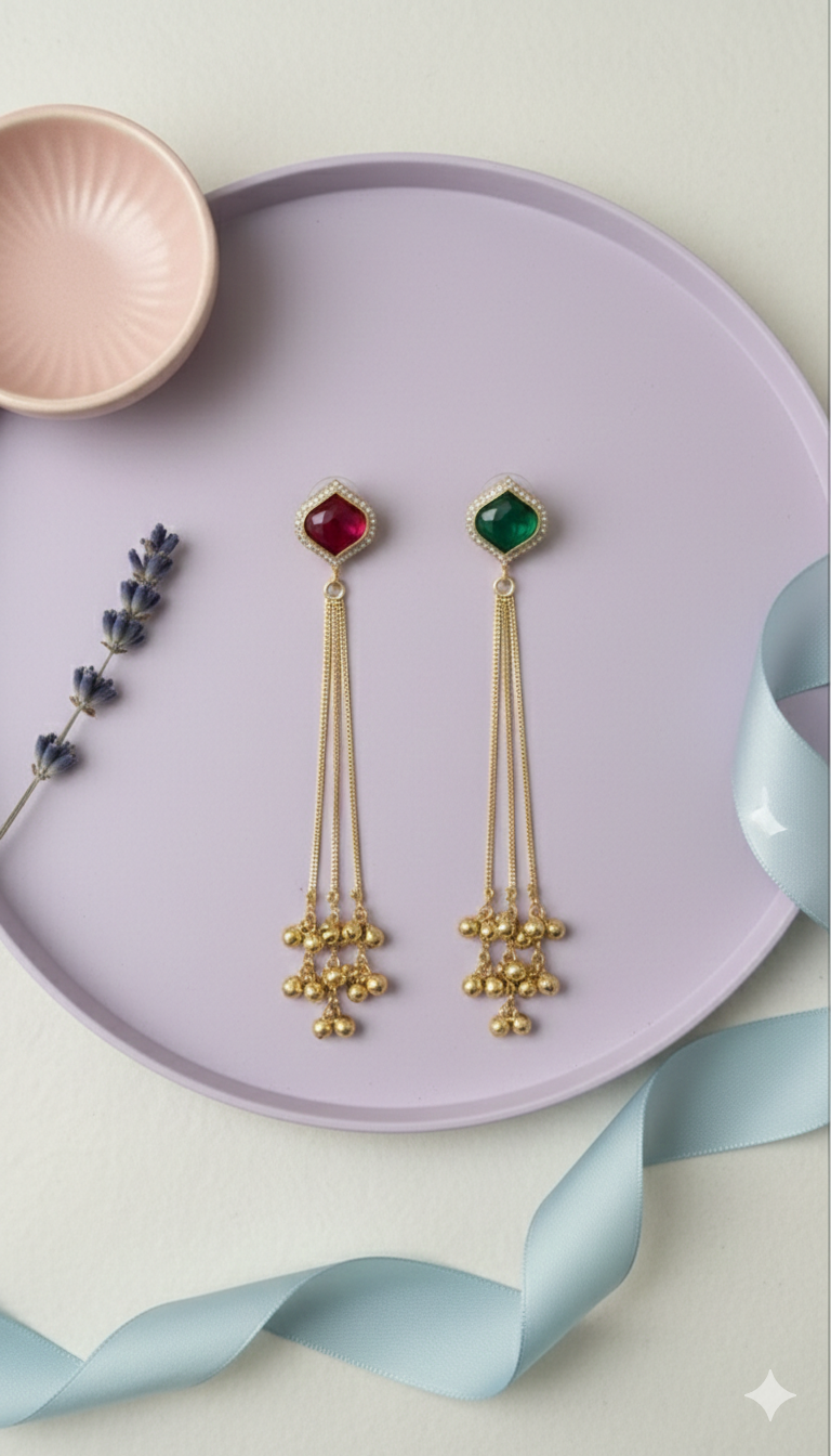 Tassel Long Kashmiri Jhumka