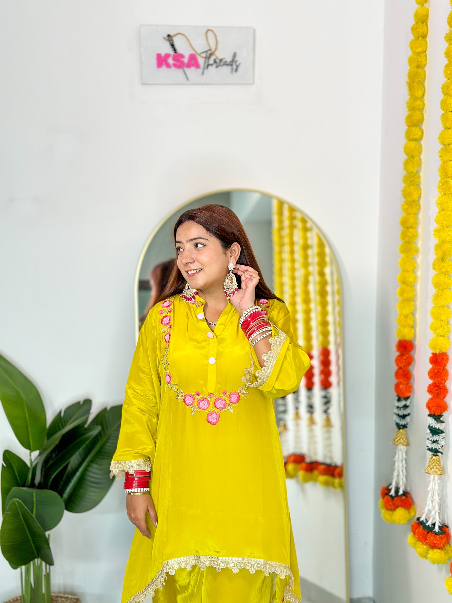 Festive Yellow Co-ord Set