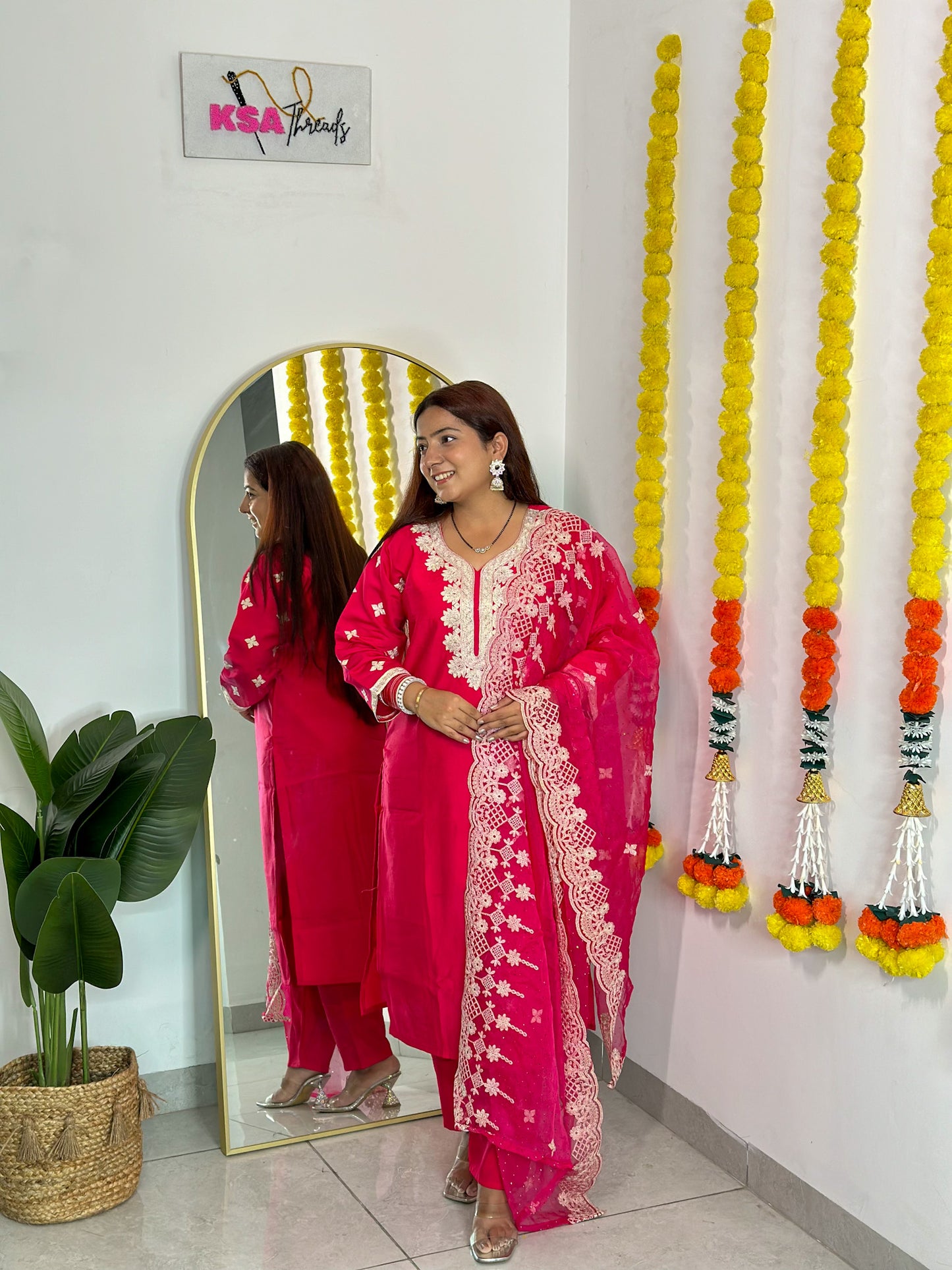 Festive Pant Suit w/ Dupatta