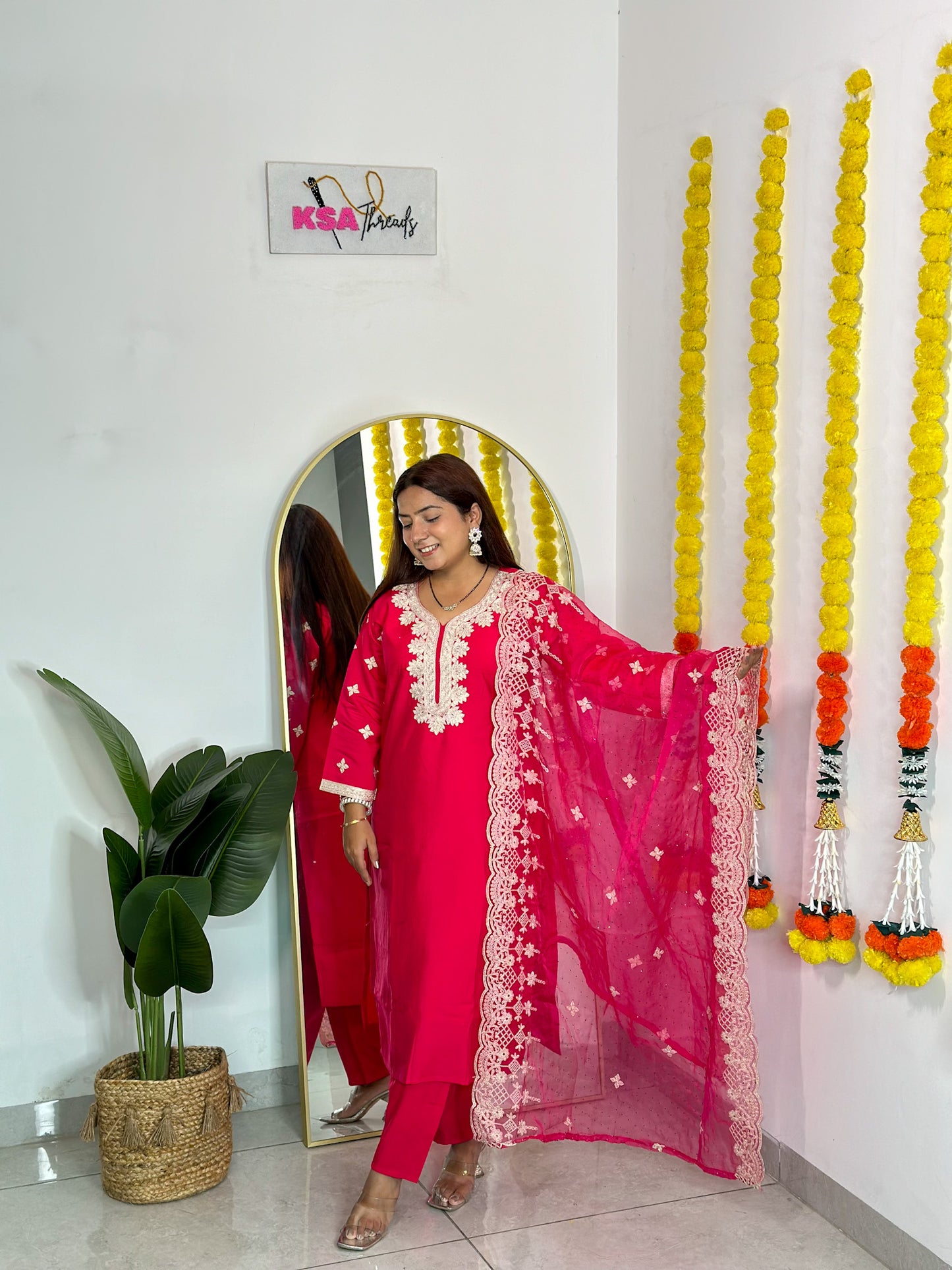 Festive Pant Suit w/ Dupatta