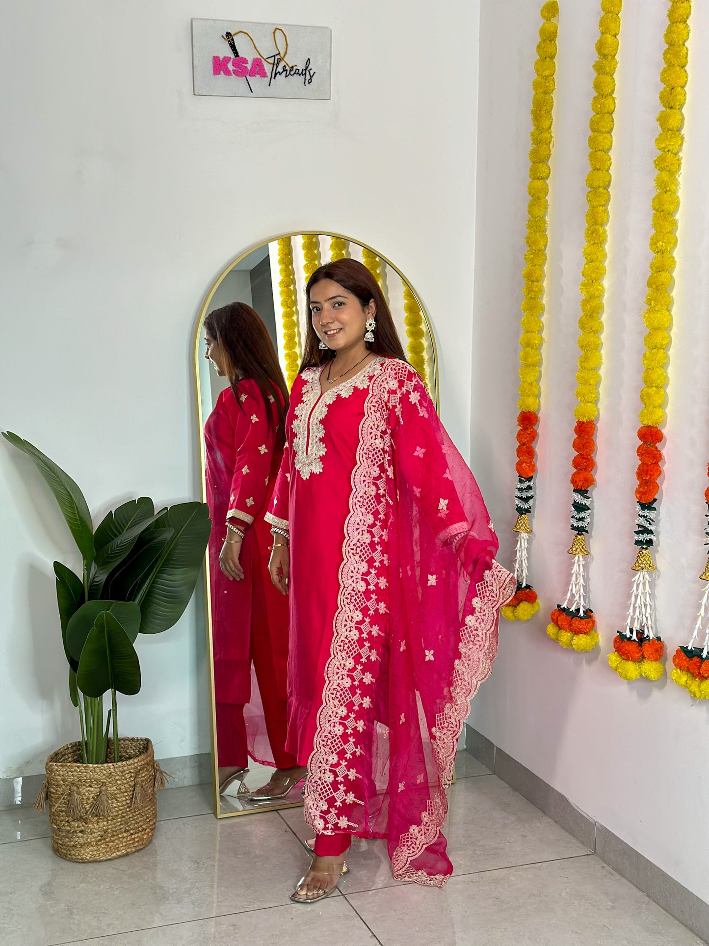 Festive Pant Suit w/ Dupatta