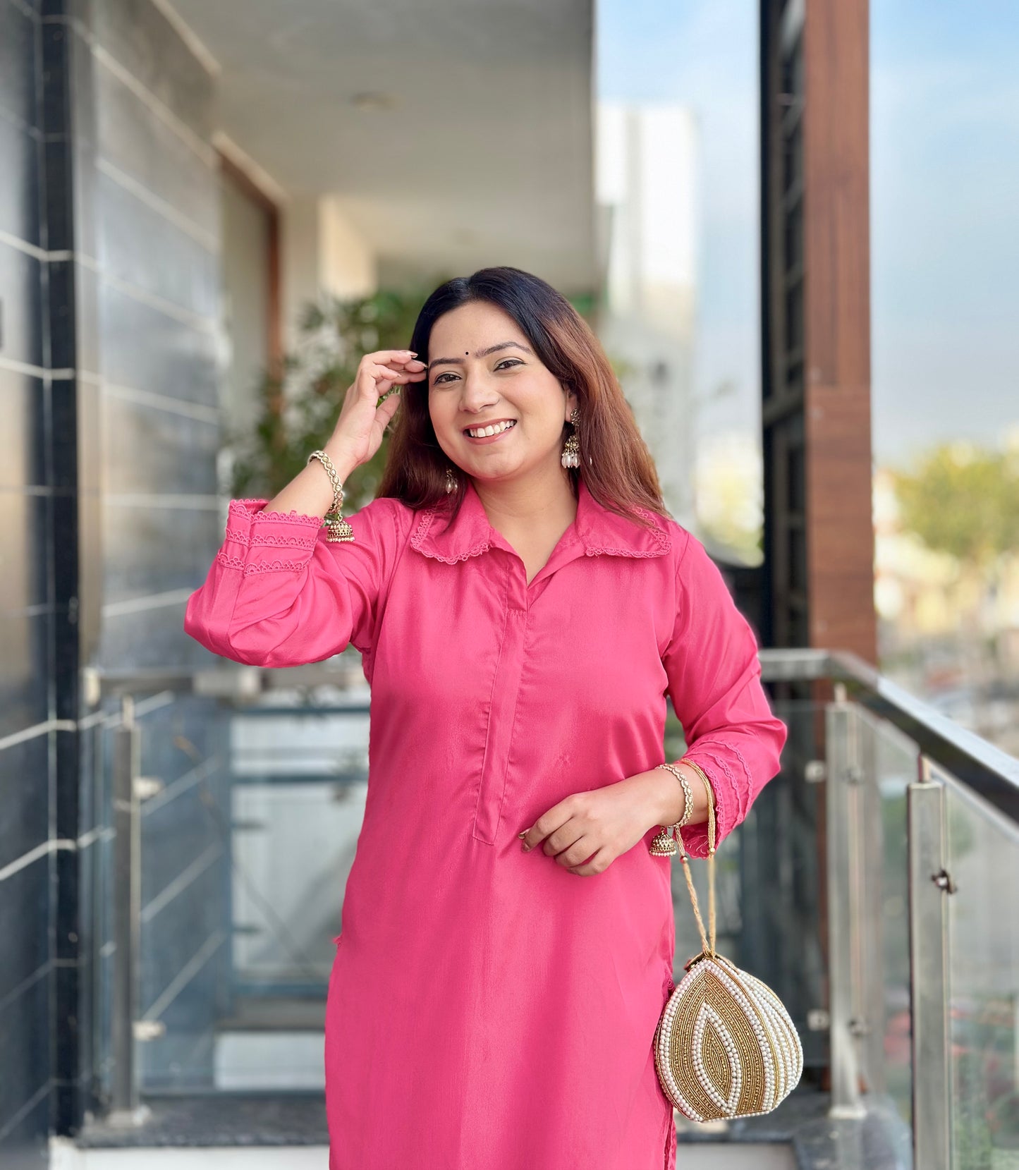 Plain Pakistani Kurta Set