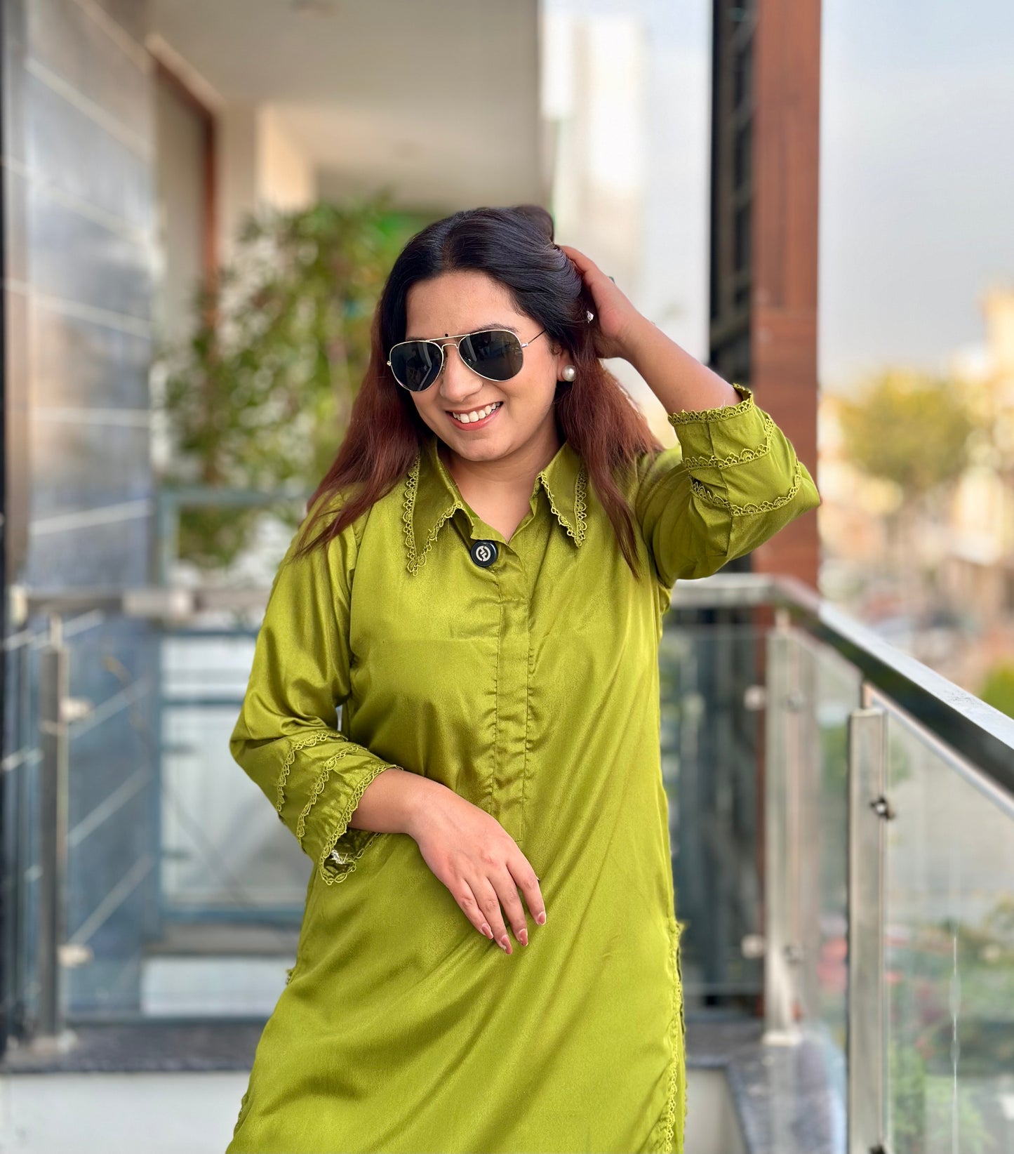 Plain Pakistani Kurta Set