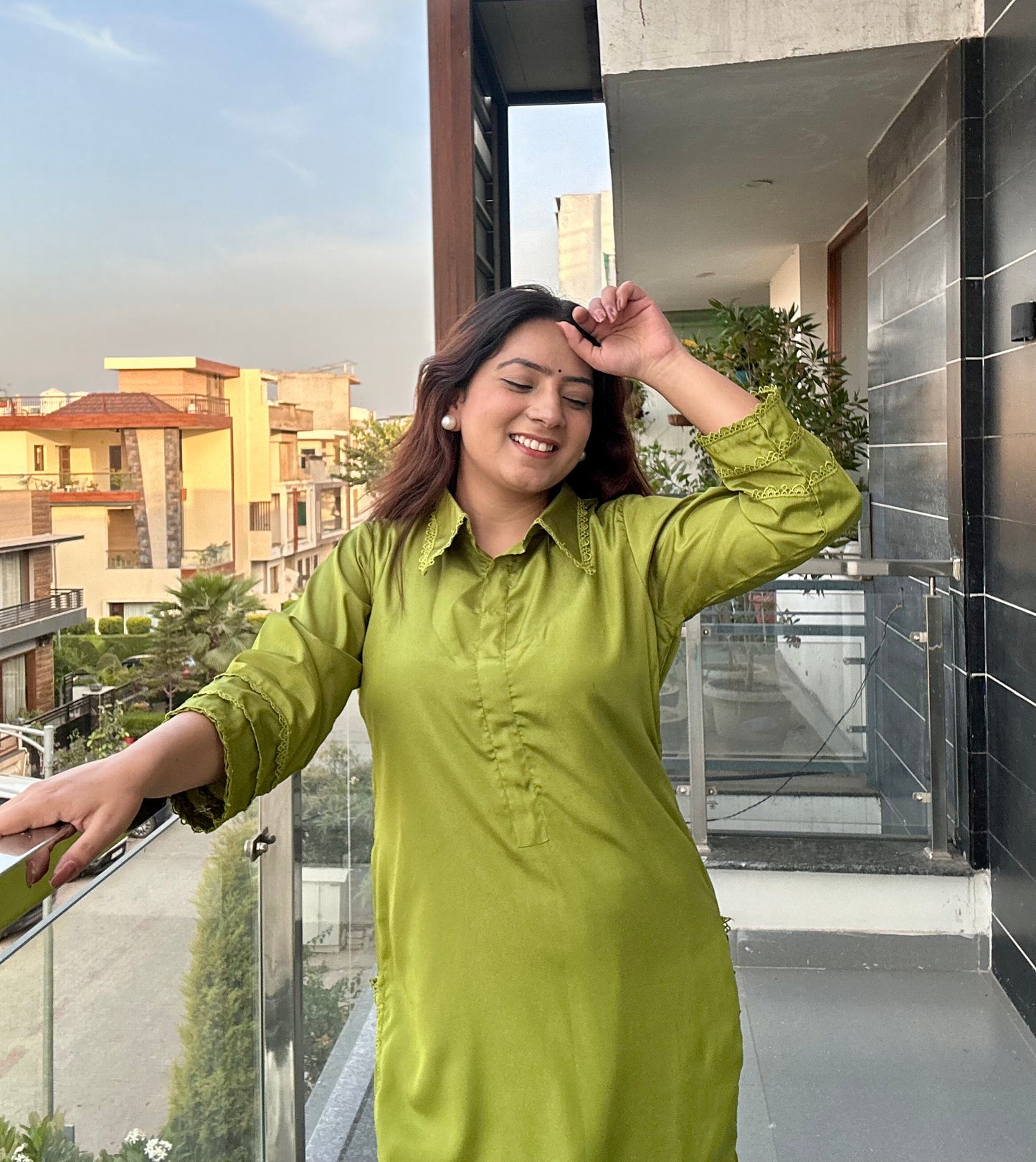 Plain Pakistani Kurta Set