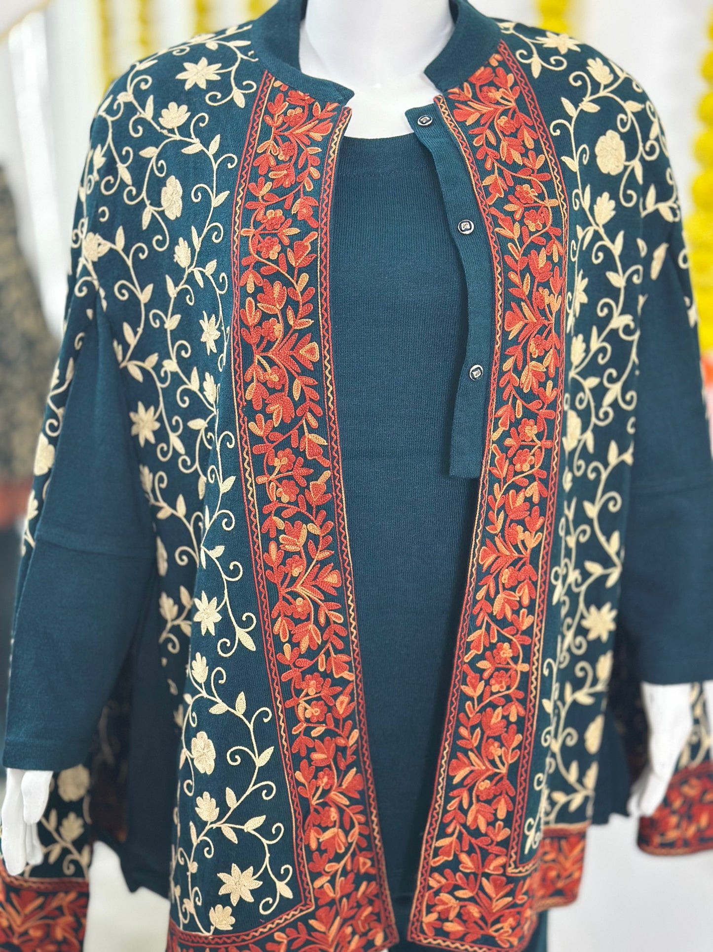 Kashmiri Cape Co-ord Set