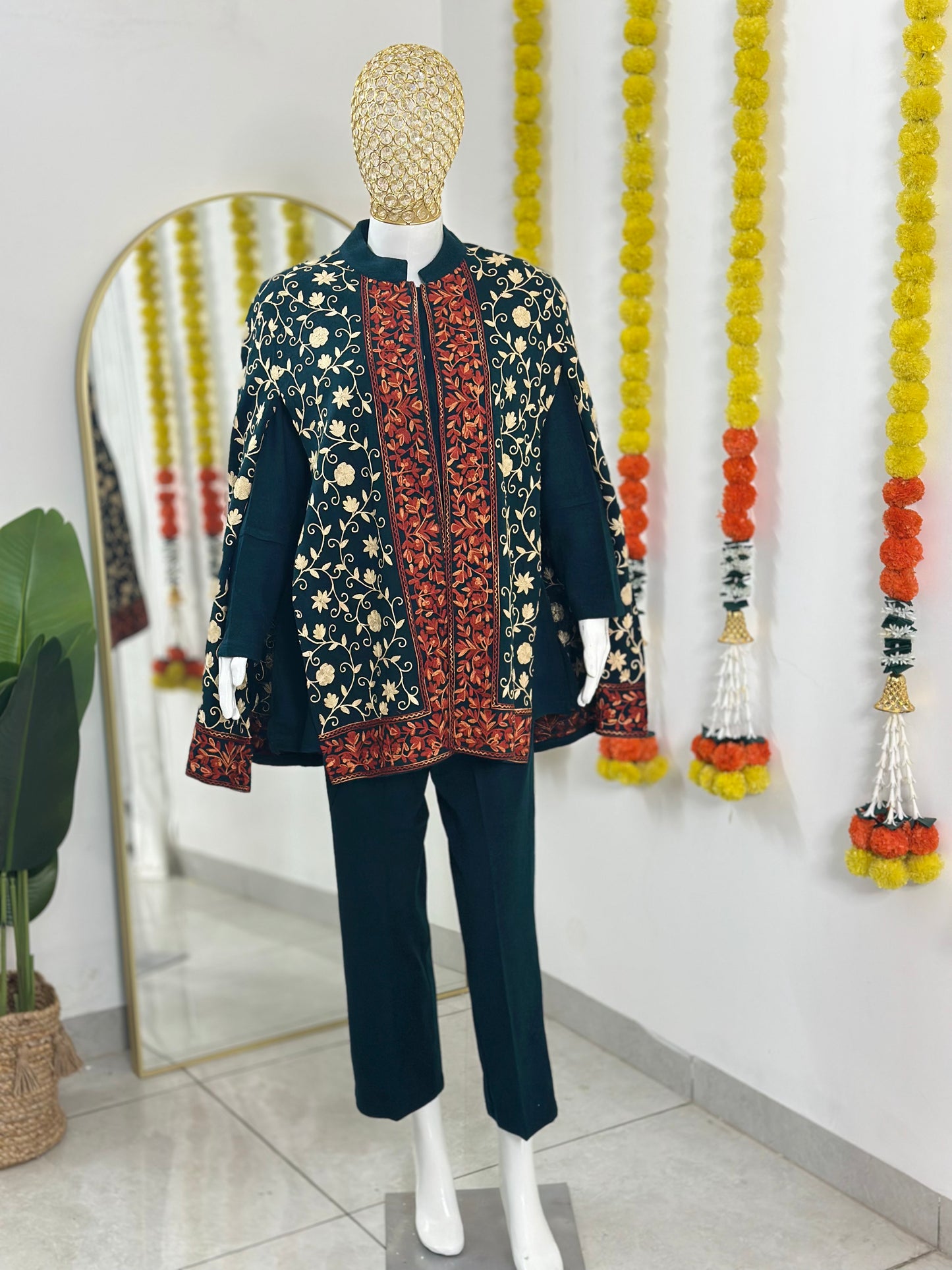 Kashmiri Cape Co-ord Set