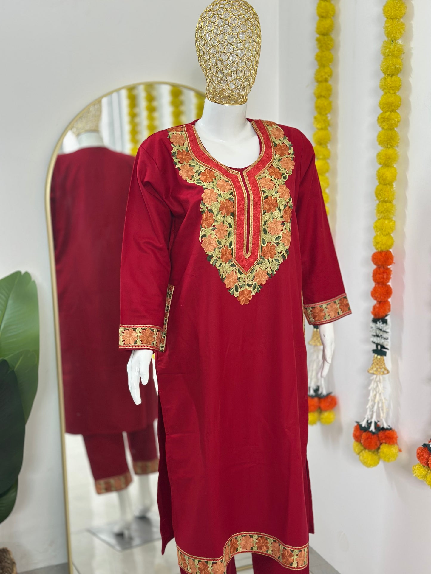 Kashmiri Pheran Co-ord Set