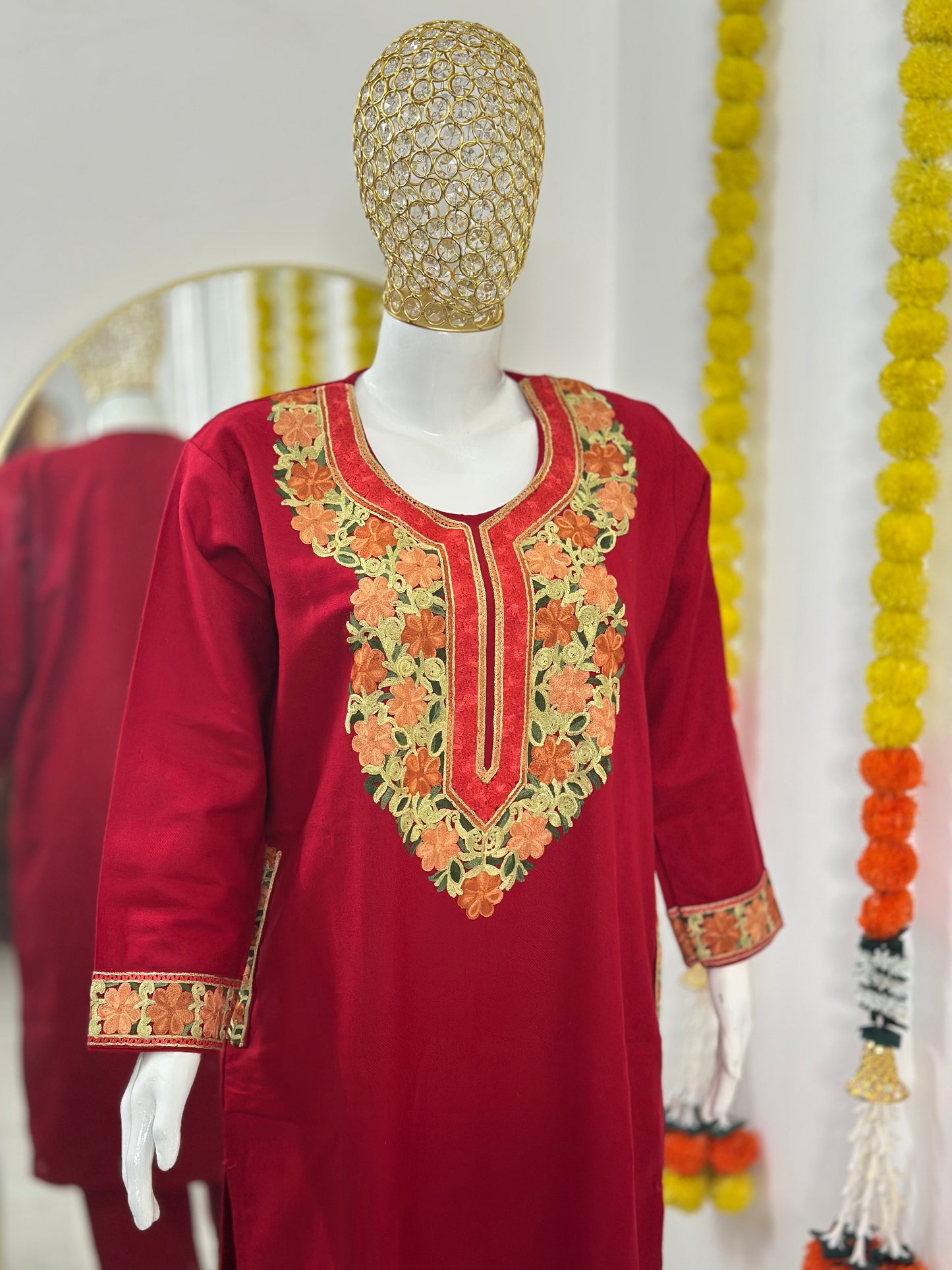 Kashmiri Pheran Co-ord Set