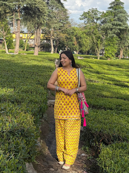 Kesariya Farshi Salwar Coord