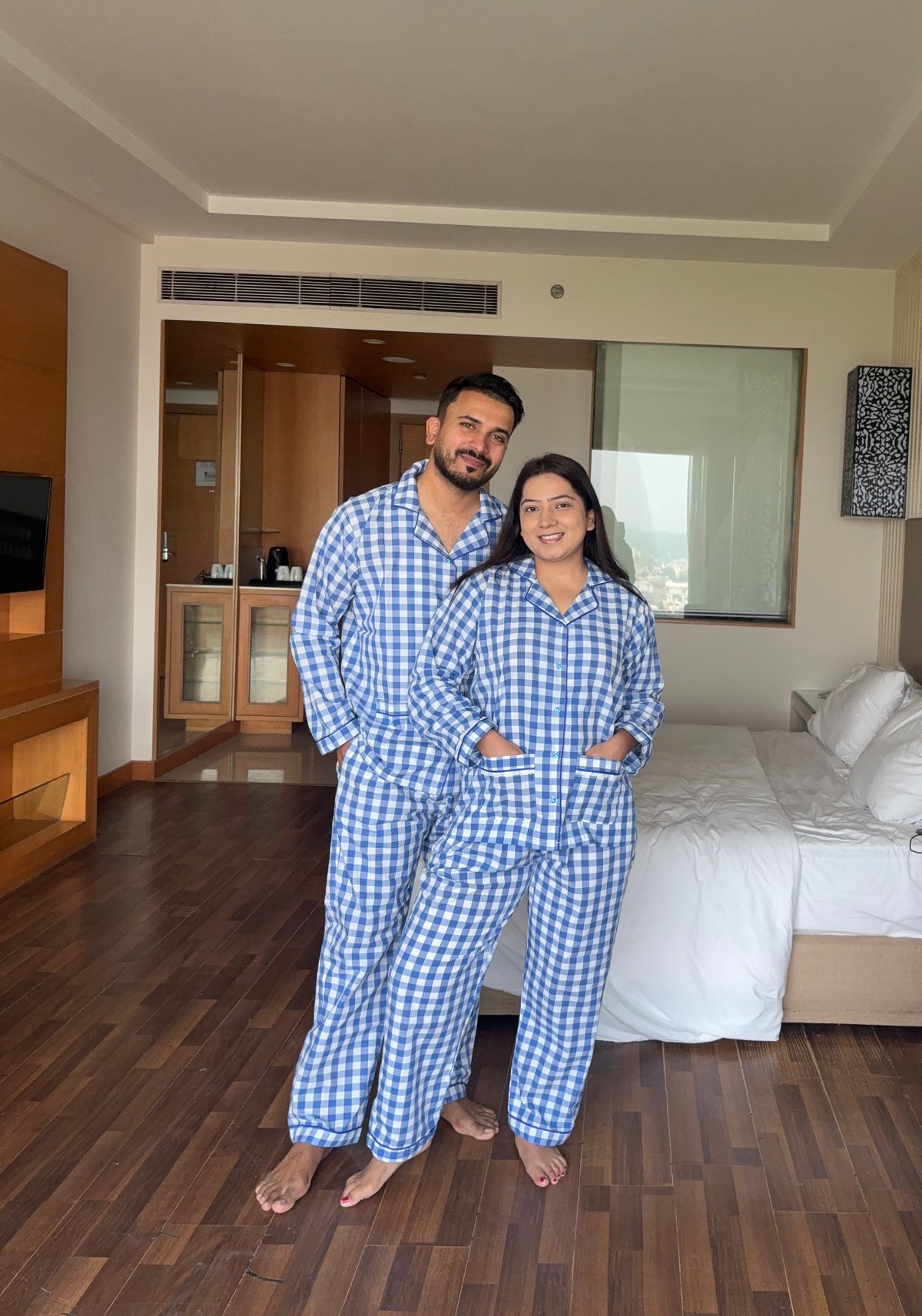 Cozy Blues Couple Set