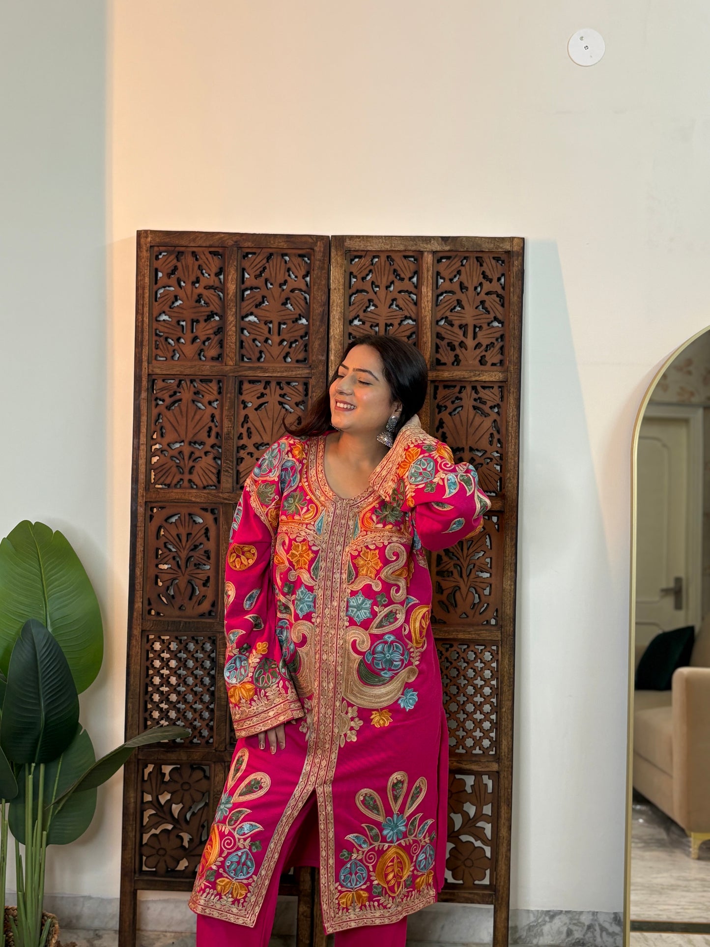 Gulrosh Kashmiri Long Kurta Set