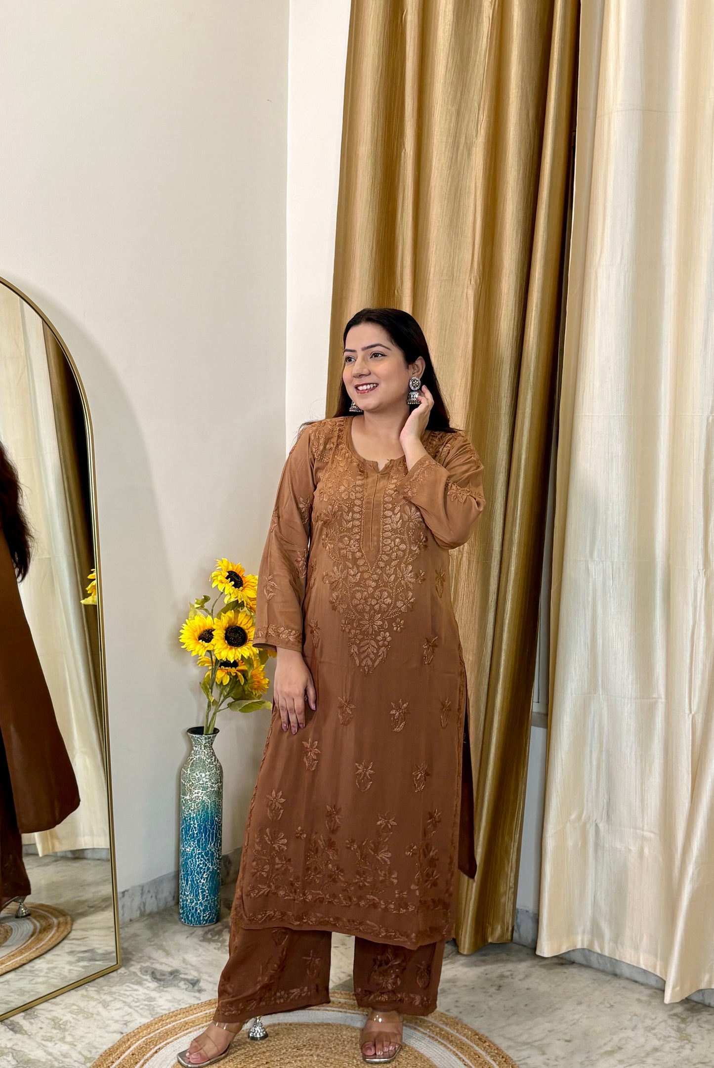 Noor Premium Modal Chikankari Kurta Set