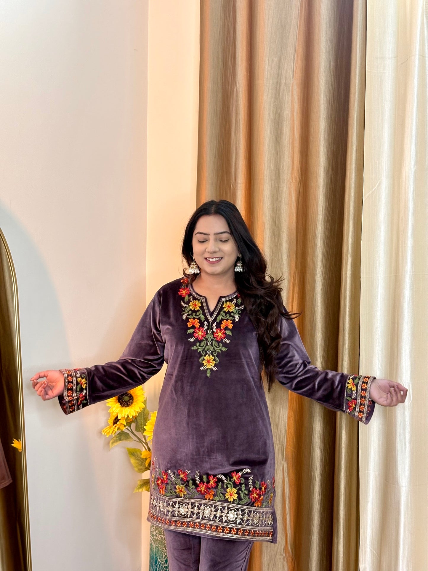 Nargis Festive Velvet Coord