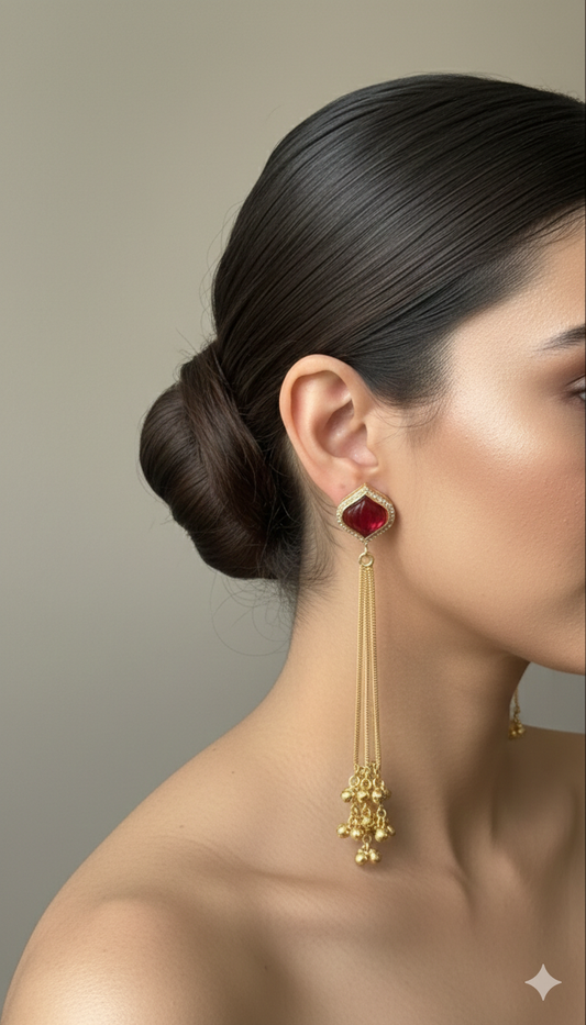 Tassel Long Kashmiri Jhumka