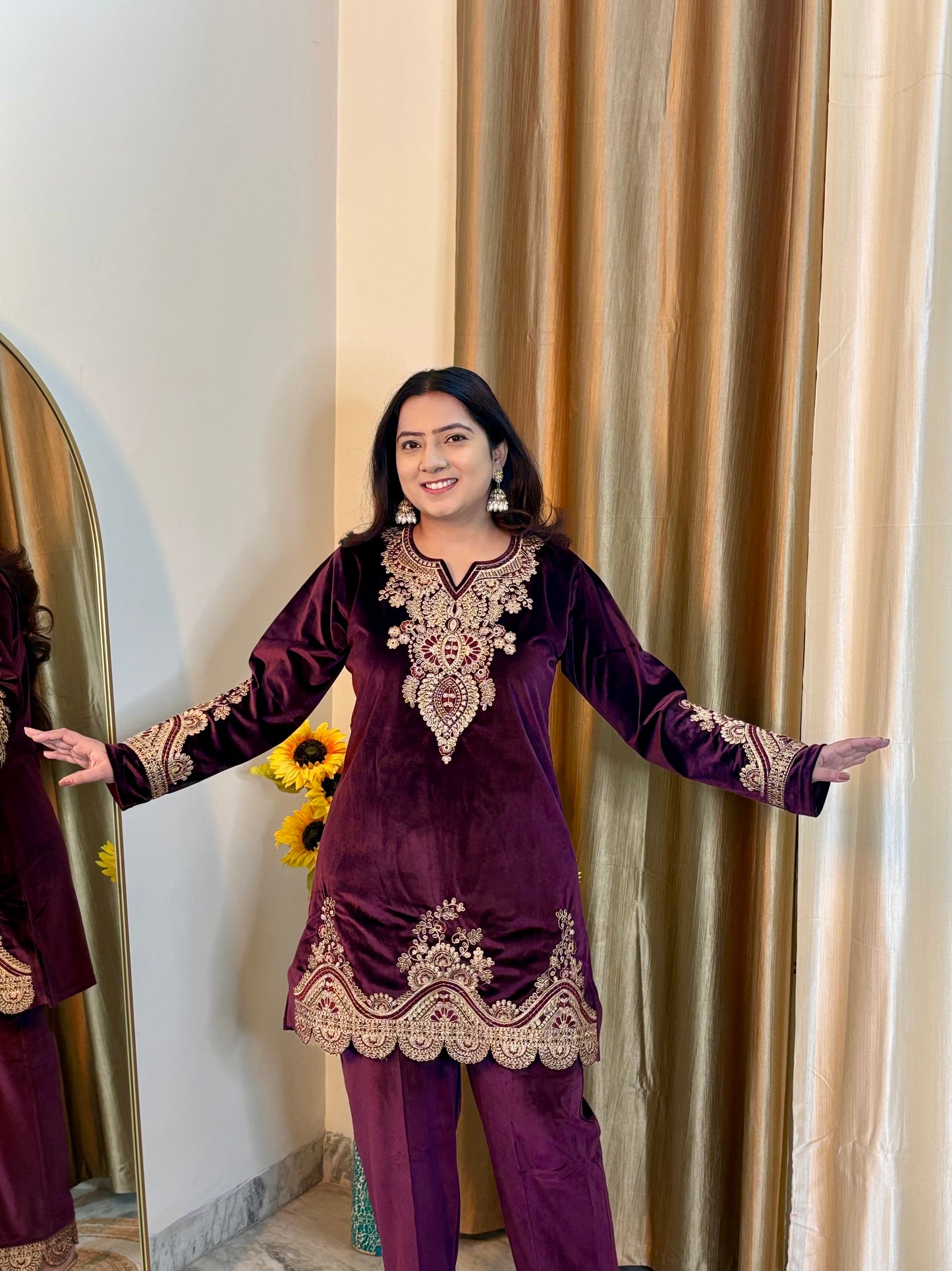 Shabana Festive Velvet Coord