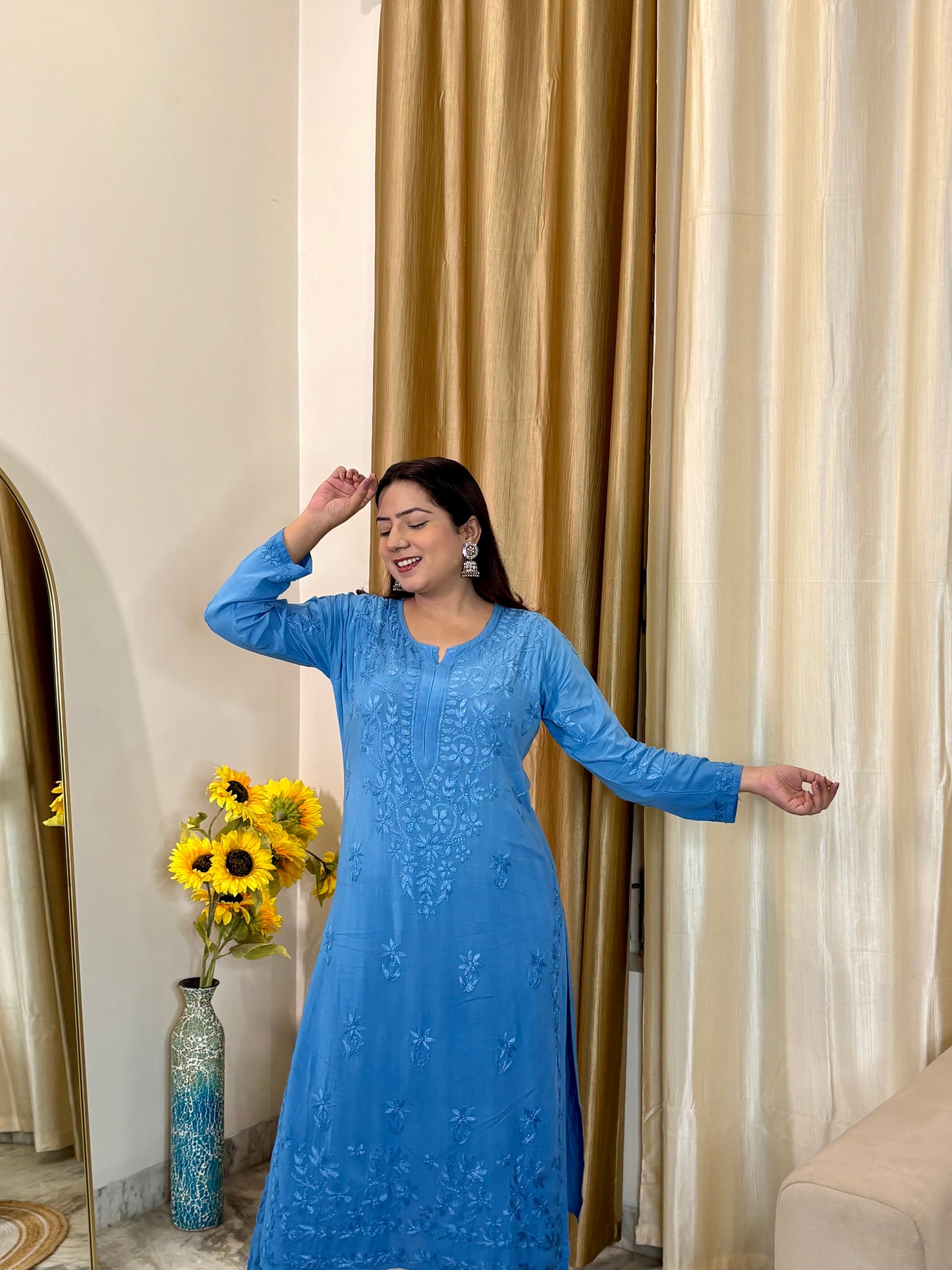 Noor Premium Modal Chikankari Kurta Set