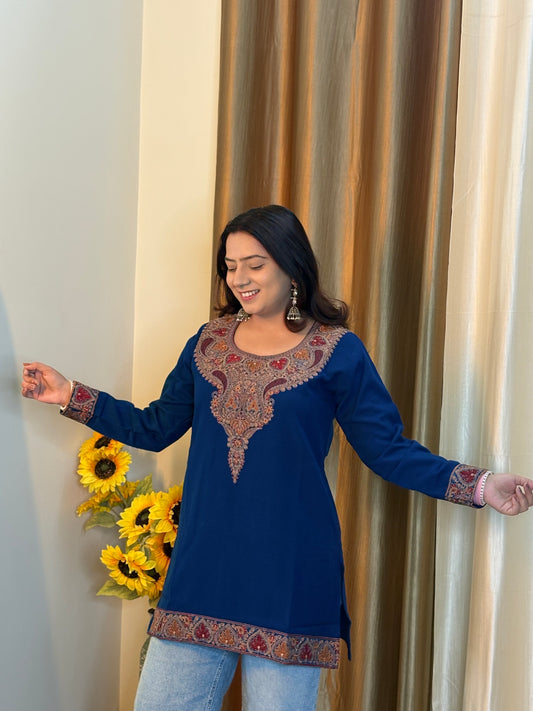 Ibadat Aari Work Short Pheran