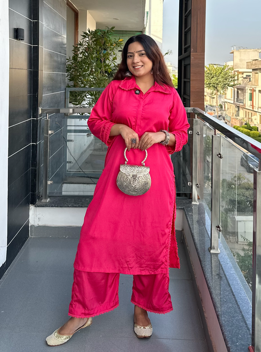 Plain Pakistani Kurta Set