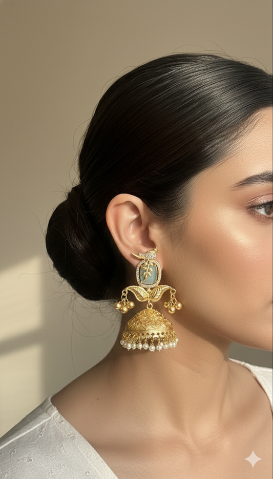 Neelkanthi Aqua Temple Jhumka