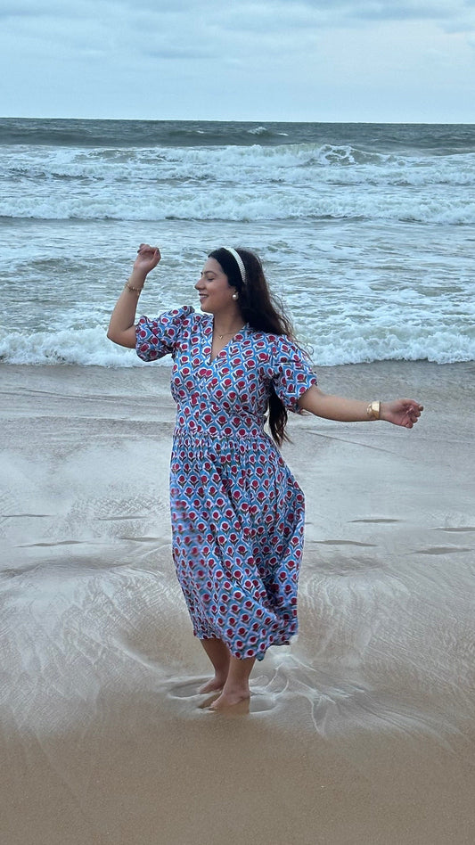 Neel Tara Handblock Dress