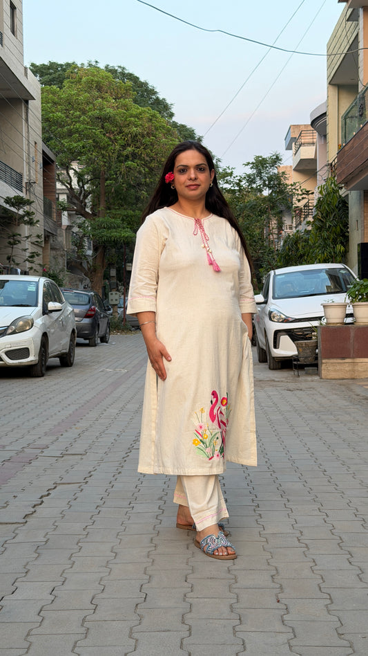 Flamingo Linen Coord Set