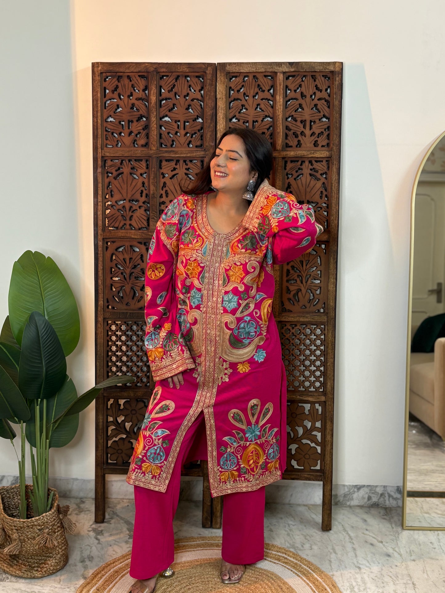 Gulrosh Kashmiri Long Kurta Set