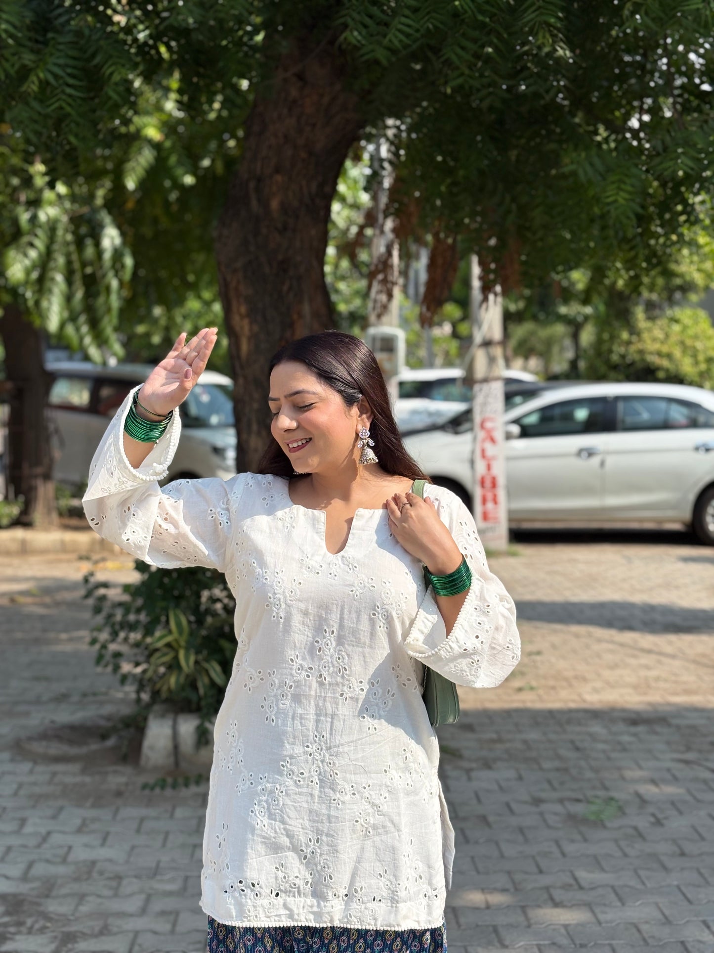 Aaina Chikan Farshi Salwar Coord