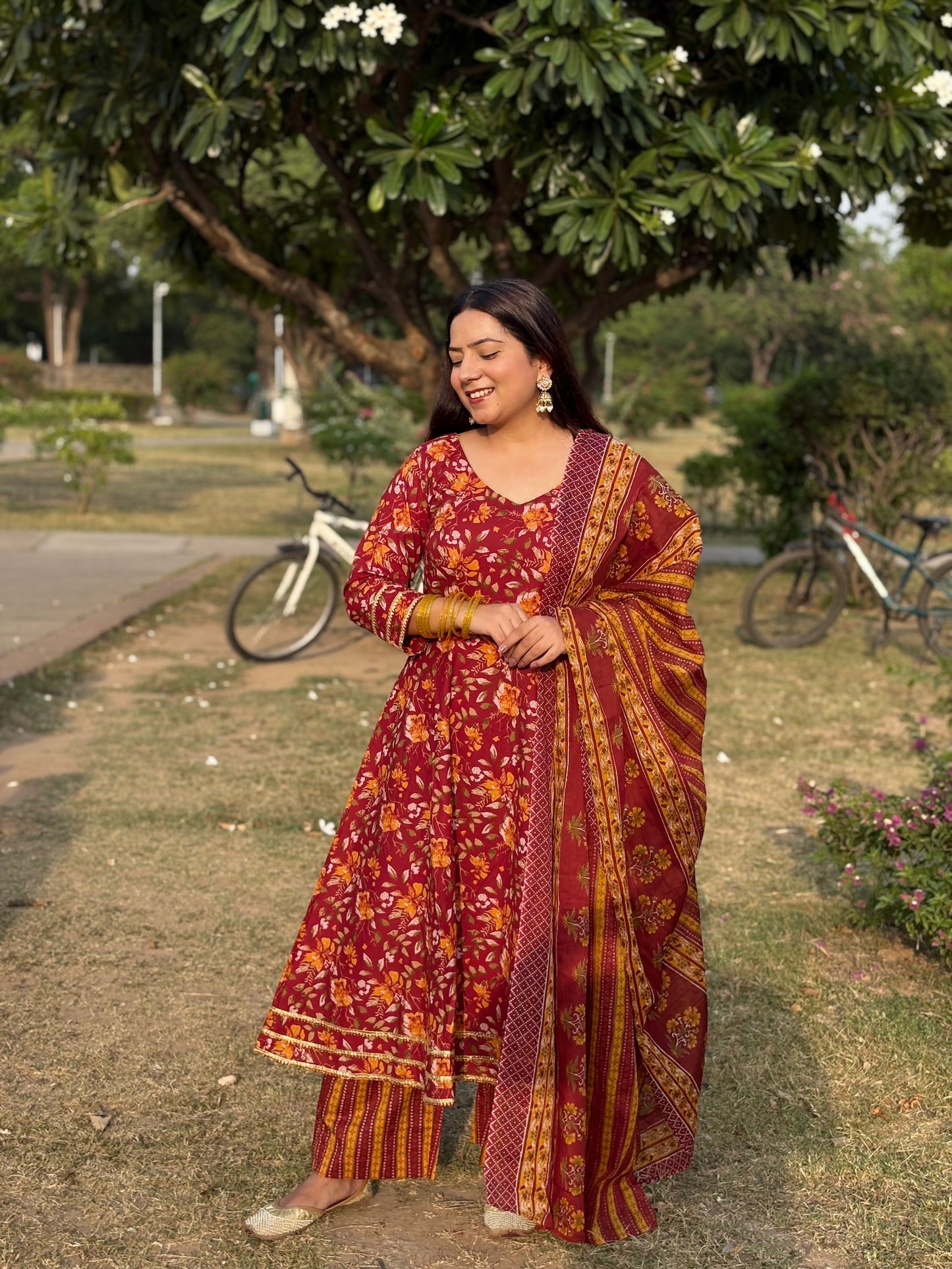 Gulnaar Anarkali Suit Set