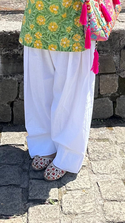 White Farshi Salwar