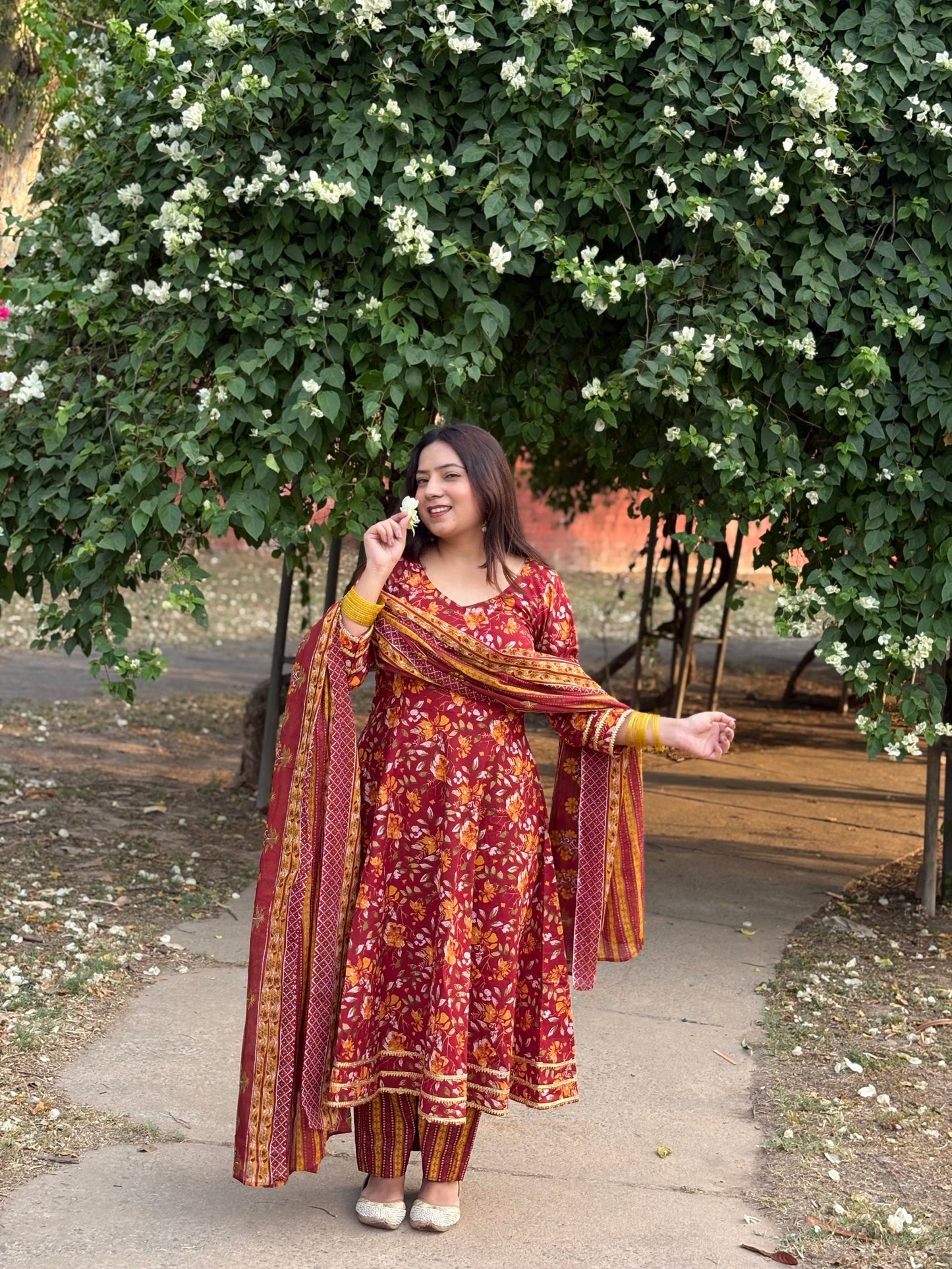Gulnaar Anarkali Suit Set