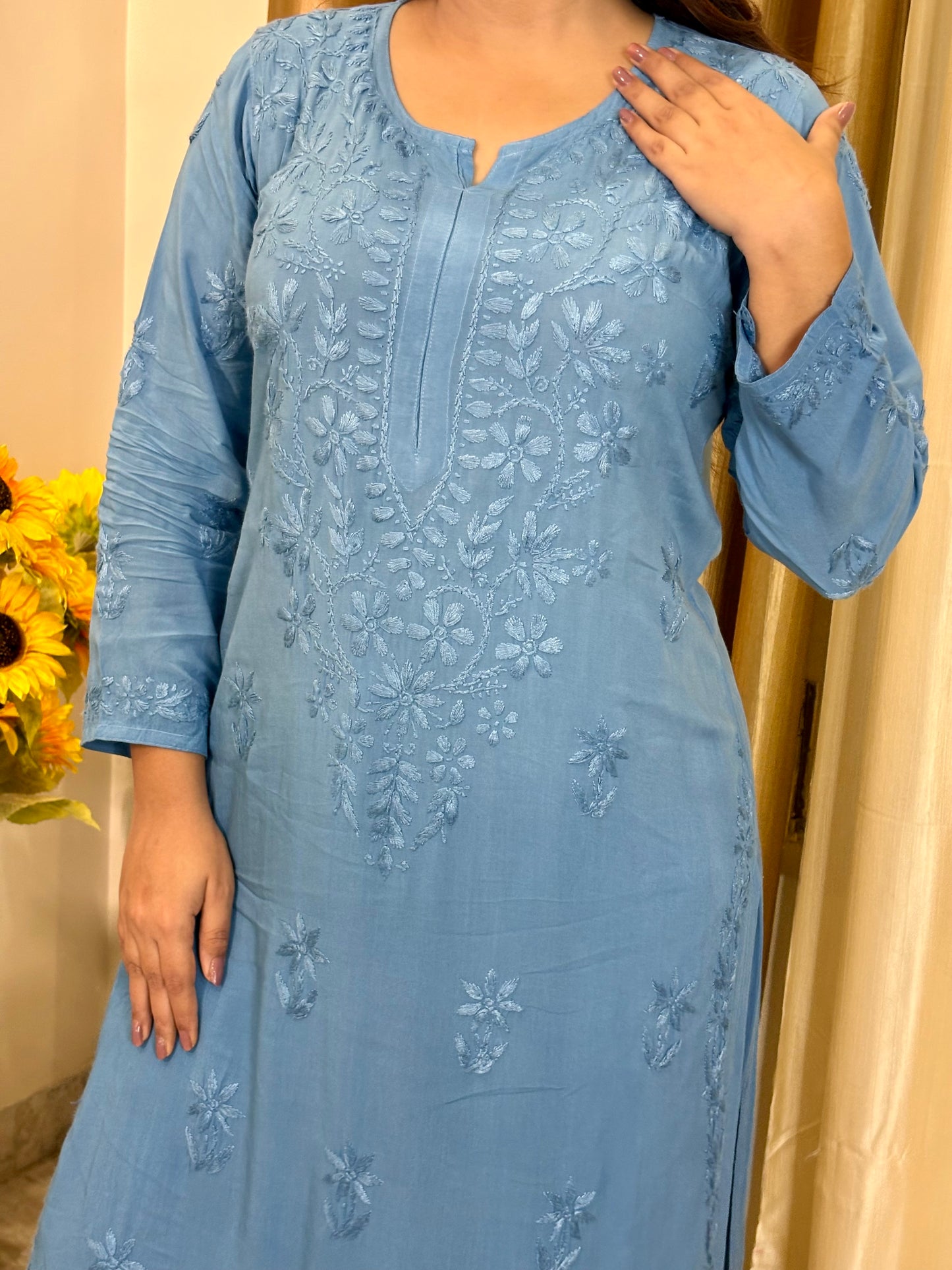 Noor Premium Modal Chikankari Kurta Set