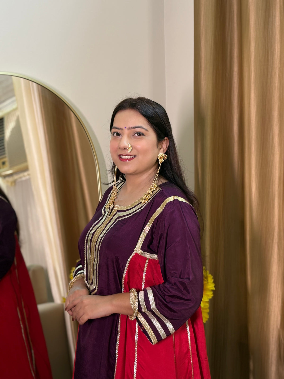 Festive Purple Salwar Coord