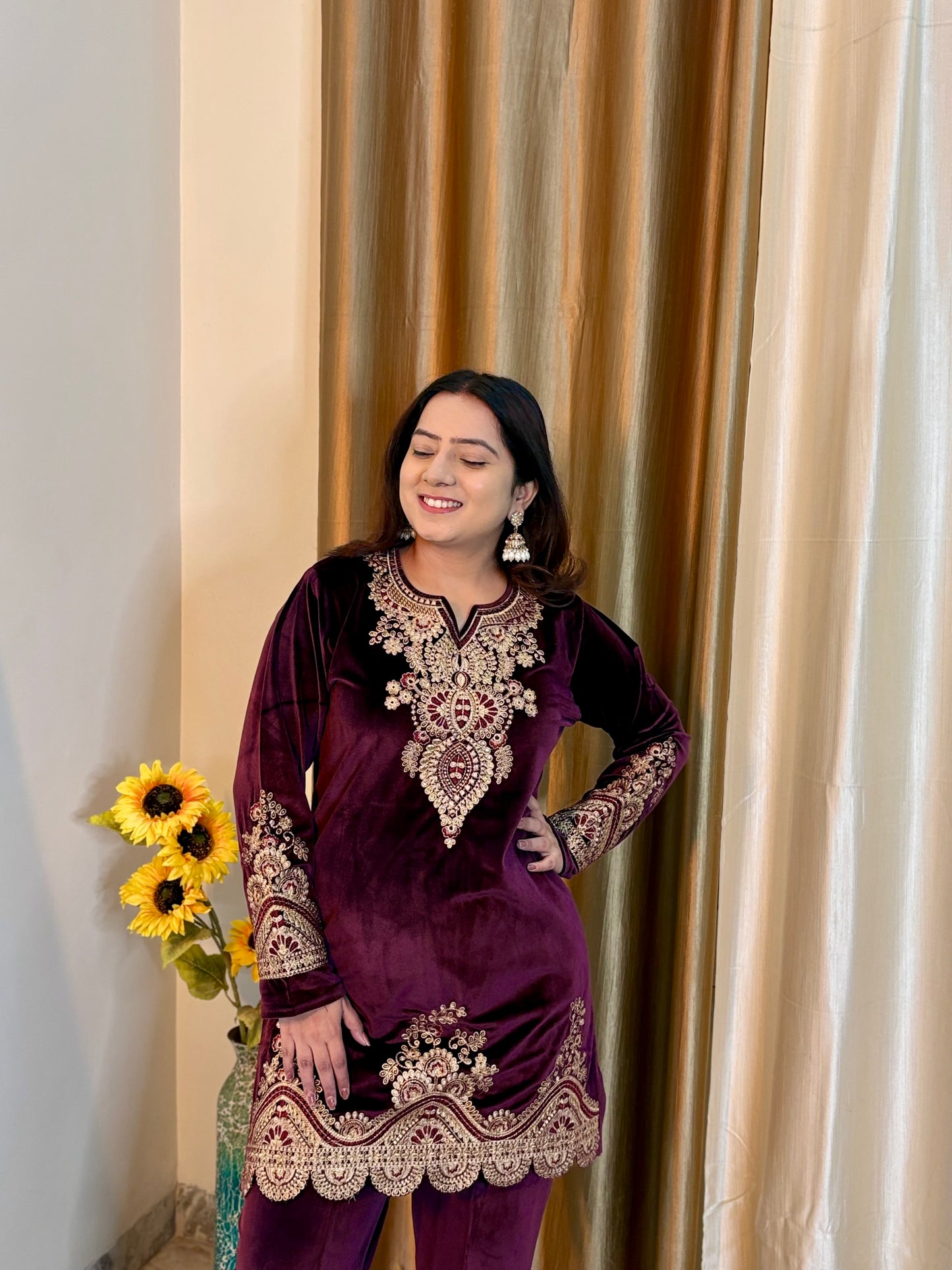 Shabana Festive Velvet Coord