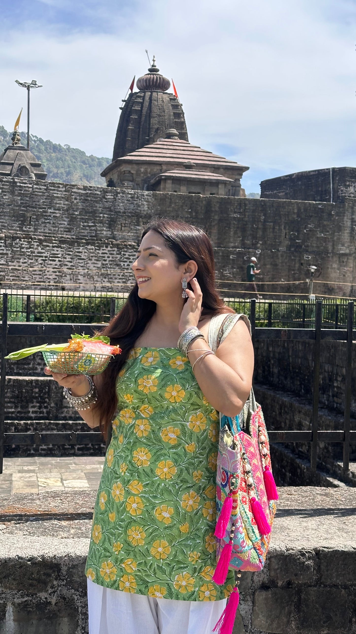 Phool Handblock Corset Kurti