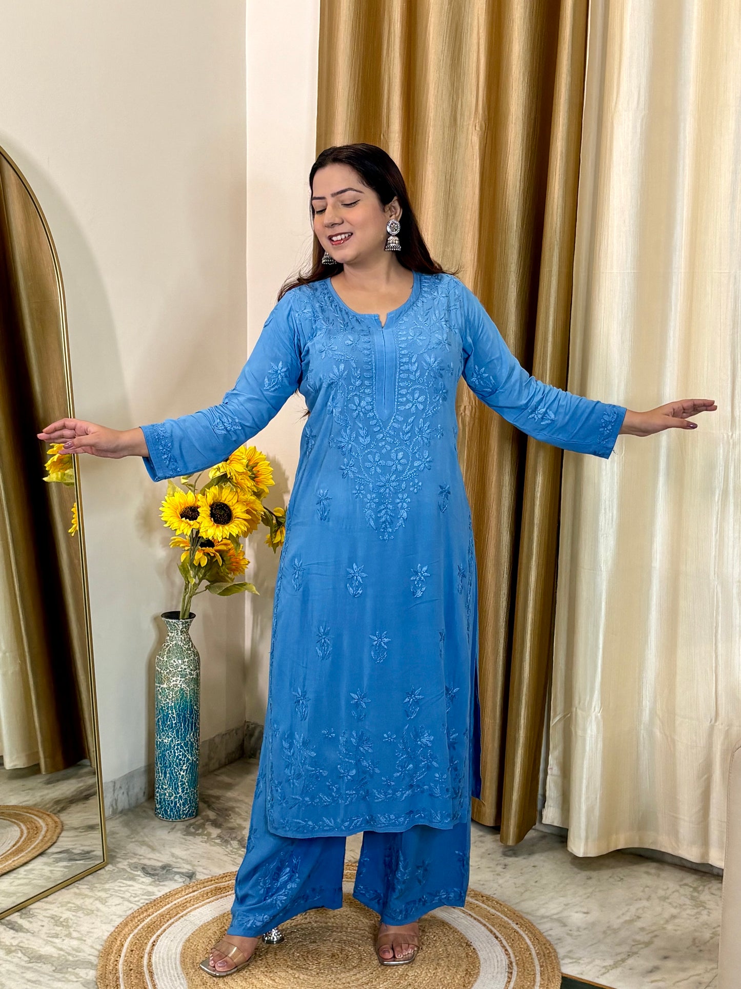 Noor Premium Modal Chikankari Kurta Set