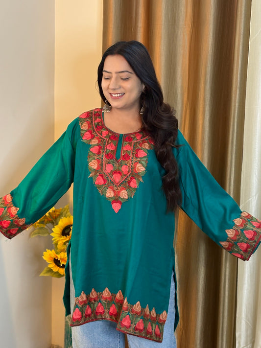 Heer Aari Work Short Pheran