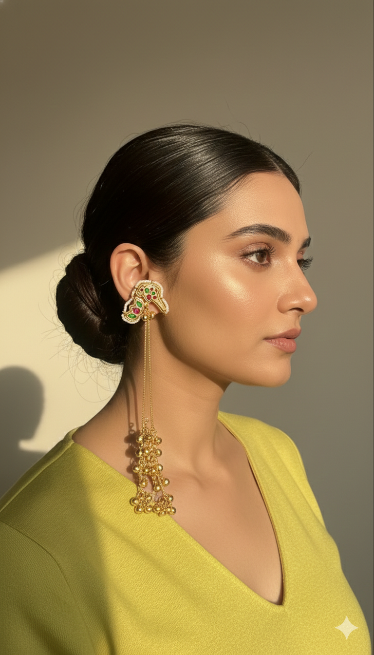 Noor Brass Kashmiri Earrings