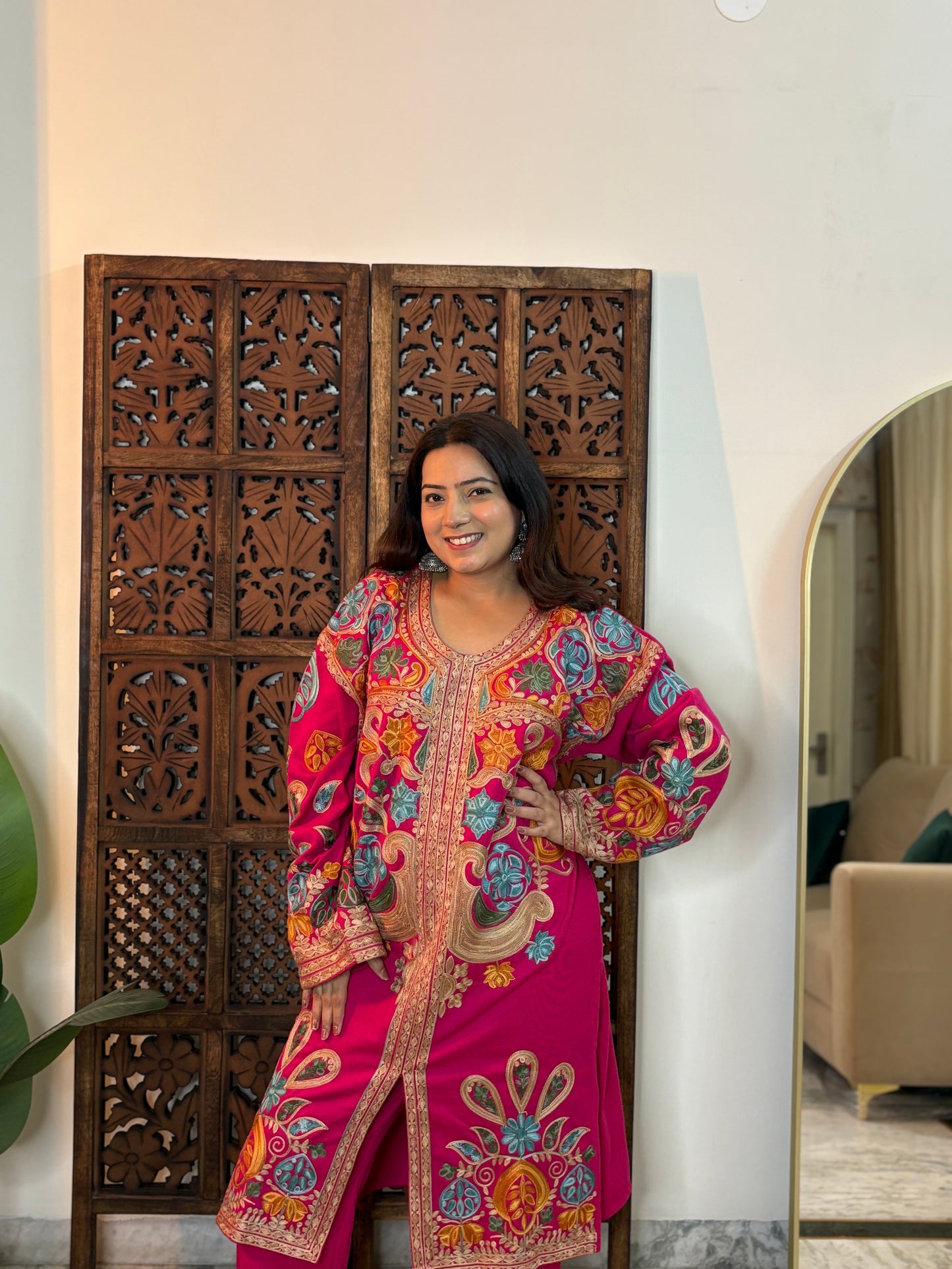 Gulrosh Kashmiri Long Kurta Set