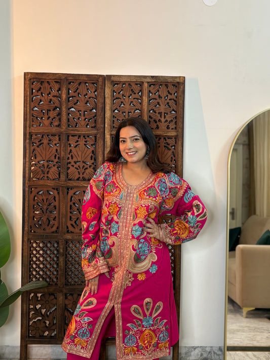 Gulrosh Kashmiri Long Kurta Set