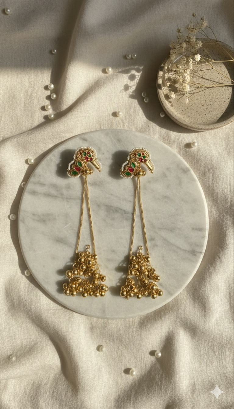 Noor Brass Kashmiri Earrings
