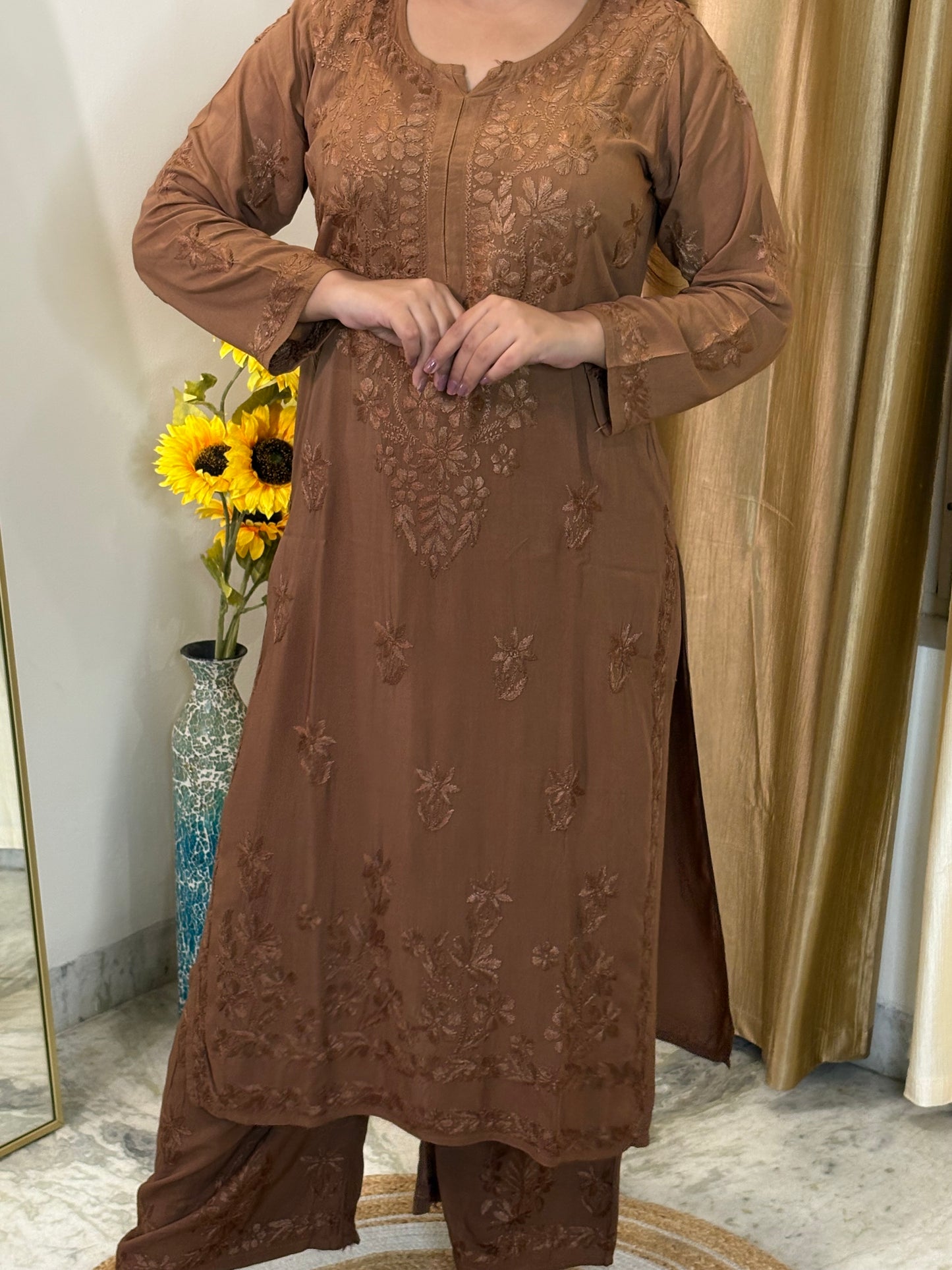 Noor Premium Modal Chikankari Kurta Set