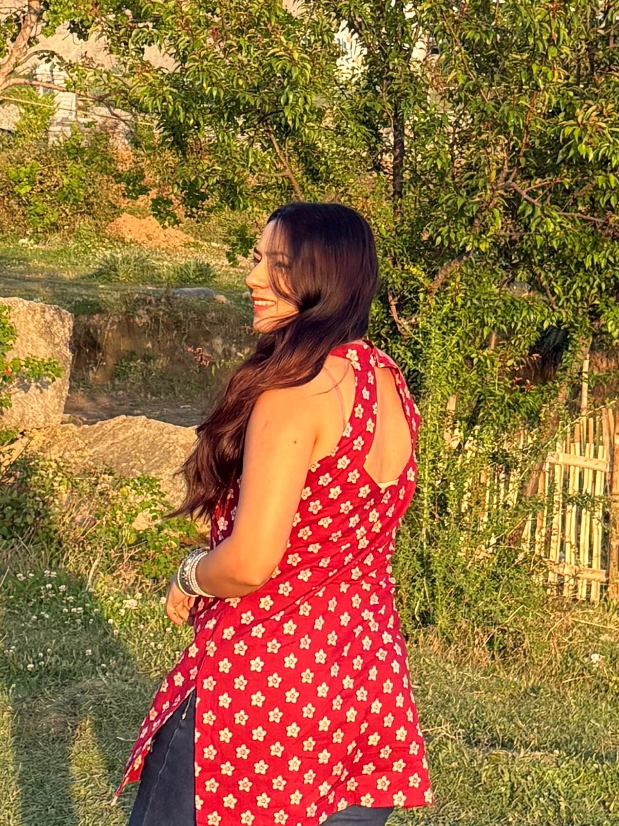 Jharokha Halter Short Kurti