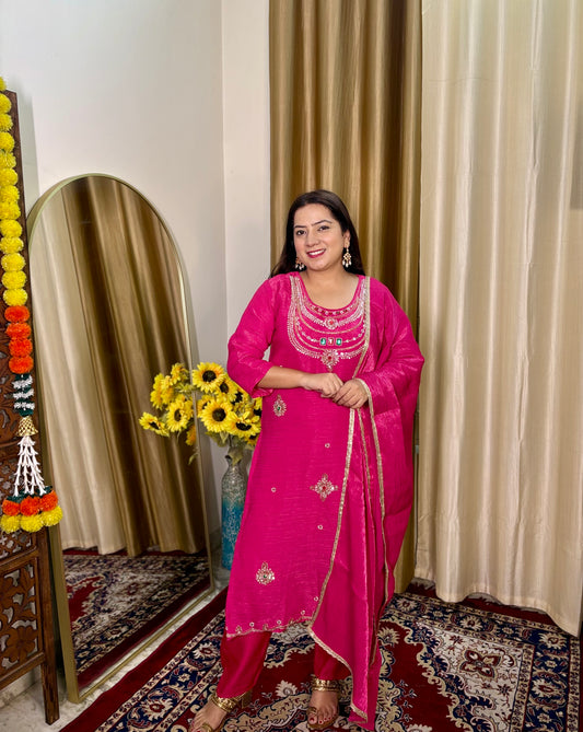 Rani Haar Pink Pant Suit