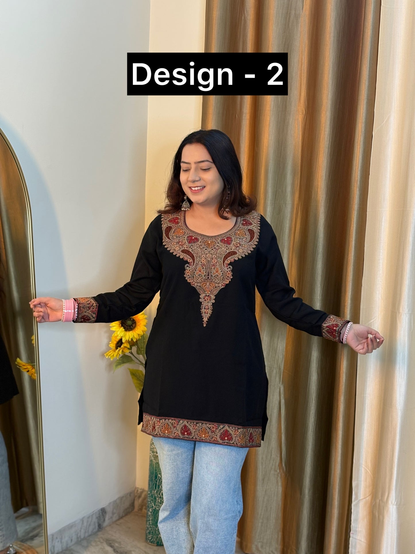 Ibadat Aari Work Short Pheran