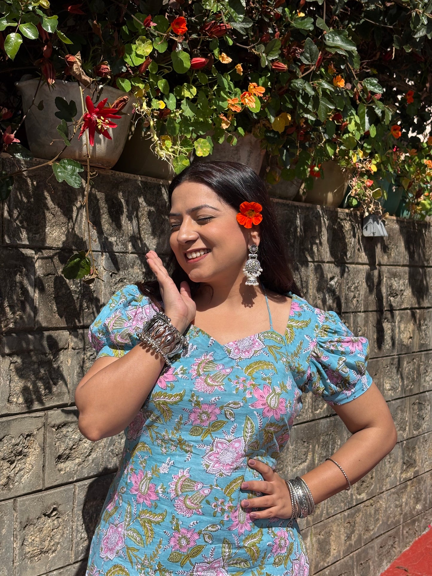 Amer Handblock Short Kurti
