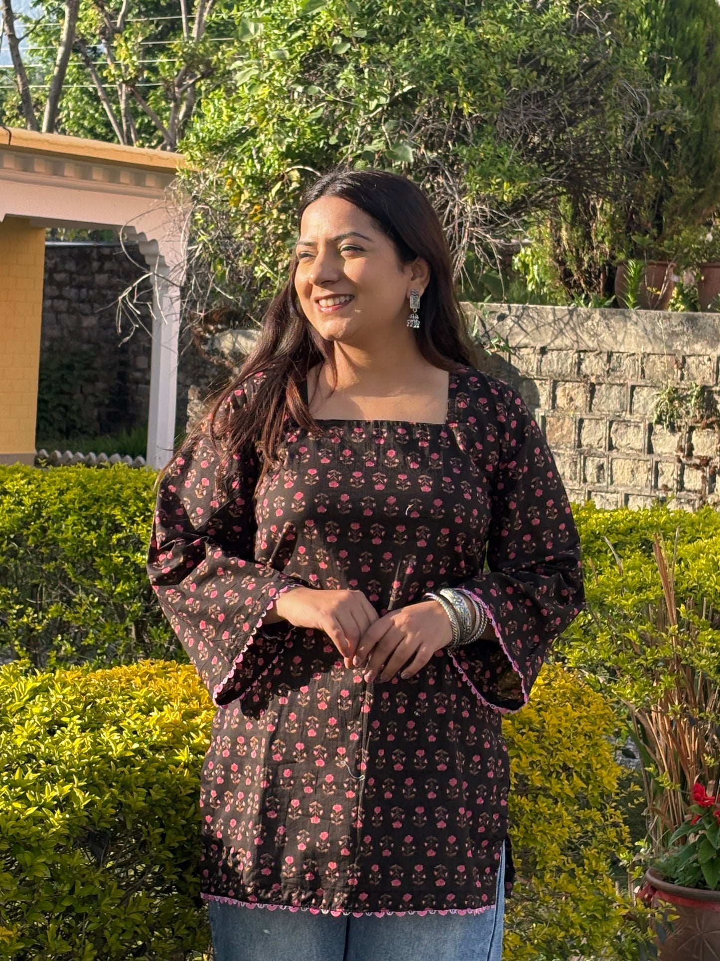 Chandani Back Tie Short Kurti