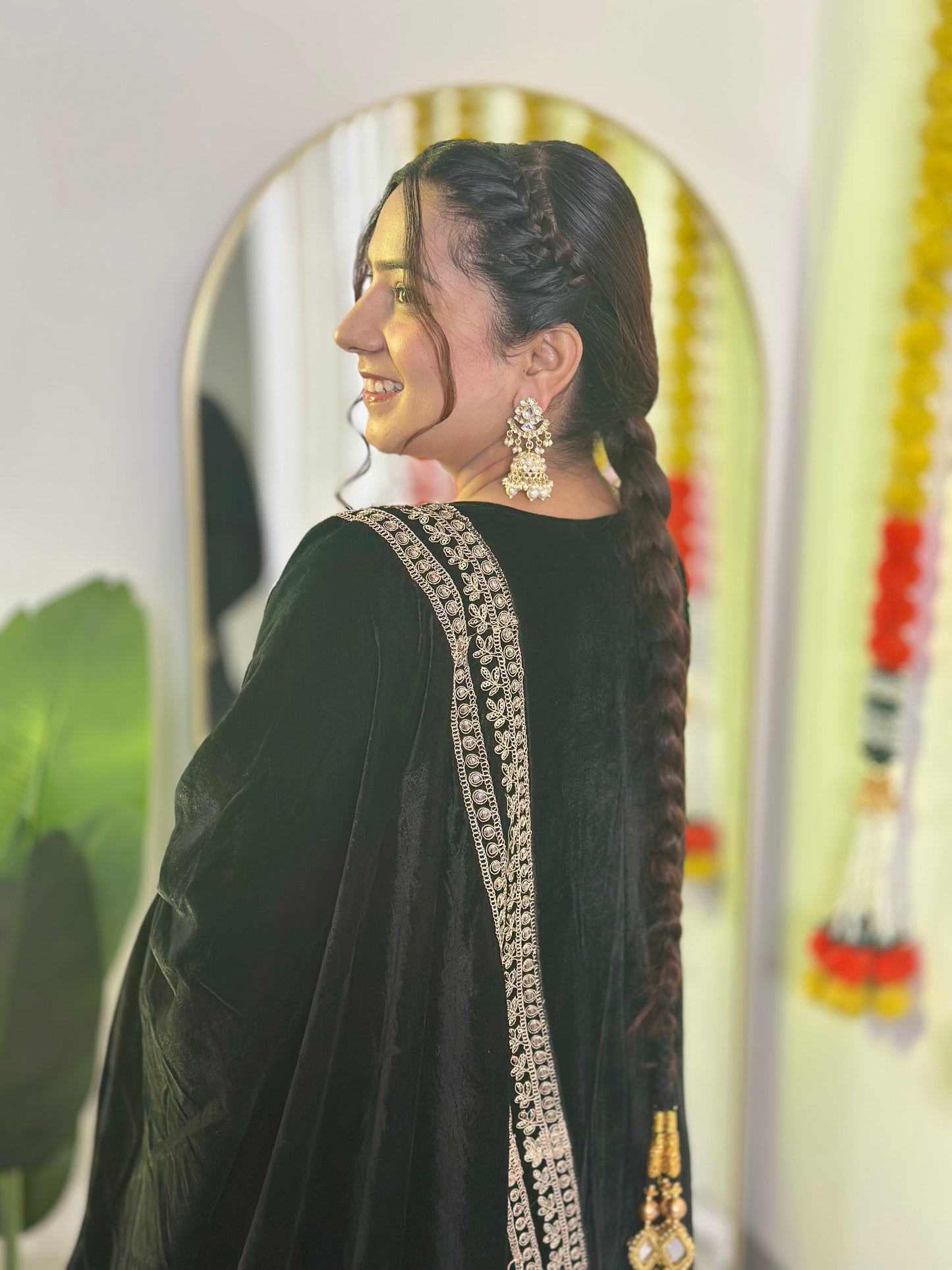 Black Velvet Festive Suit
