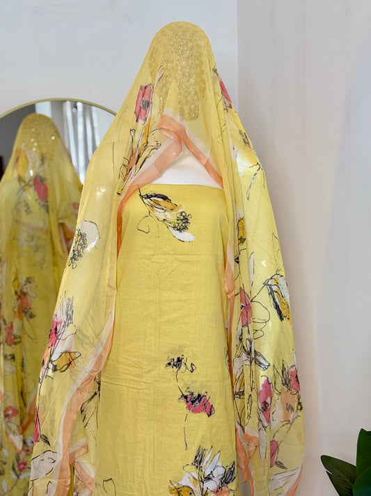 Pure Cotton Unstitched Suit